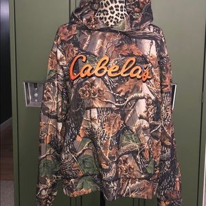 Men’s Cabela’s Camo Hoodie Hunt Like New